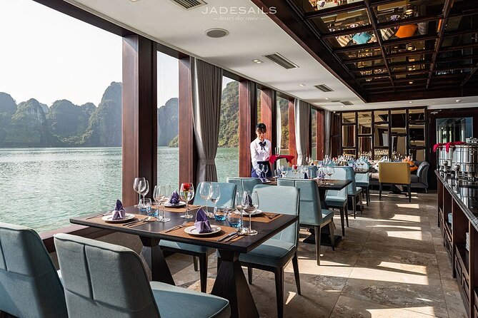Jade Sails – Halong & Lan Ha Bay The Most Luxurious Day Tour - Dark and Bright Cave by local rowing boat