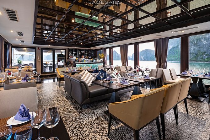 Jade Sails Luxury Halong Bay & Lan Ha Bay 1 Day Cruise from Hanoi - Vietnamese fusion lunch on the water
