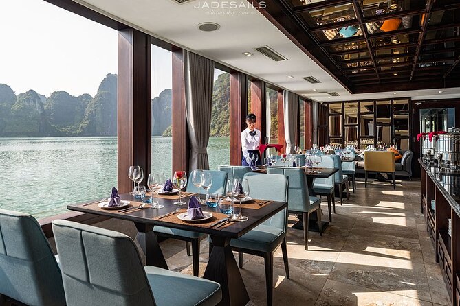 JADESAILS CRUISE-The Most Luxurious Day Tour in Ha Long Bay & Lan Ha Bay - 4:30 sunset party and the return cruise
