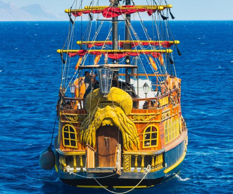 Kardamaina: 3-Bay Pirate Boat Cruise with BBQ Lunch - Setting sail from Kardamena at 10am