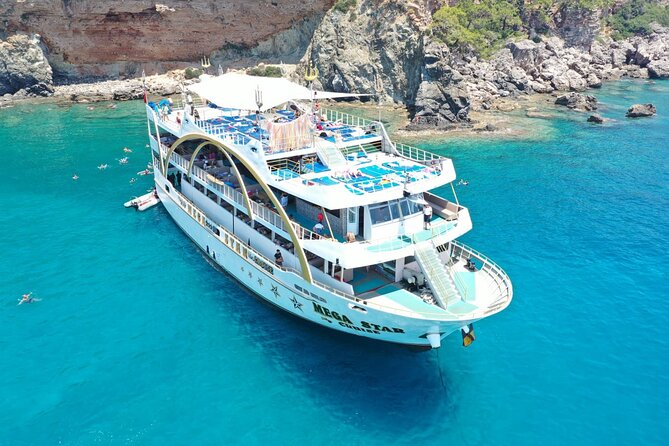 Kemer: Luxury Yacht Tour near Olympus and Phaselis Bay with Lunch - The second swim stop and the return of the foam party