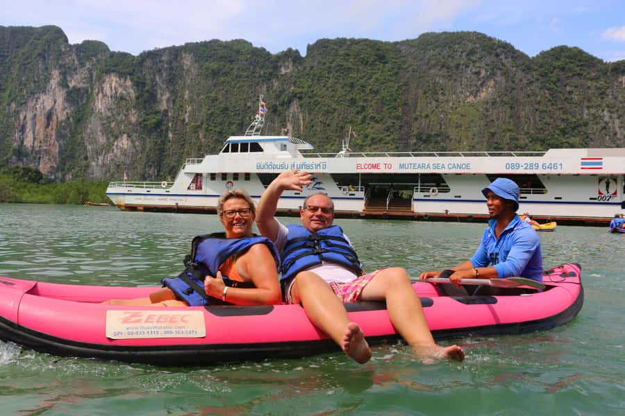 Khao Lak: Phang Nga Bay & James Bond Island by Longtail Boat - Canoeing through caves and mangrove water