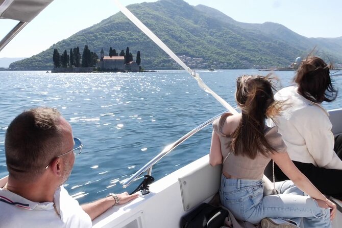 Kotor: Boka Bay Grand Explorer: 6.5-Hour Private Speedboat Tour - Swimming and cliff jumping at Galebova Plaza
