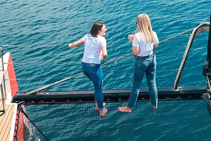 La Grande Motte: Le Grau-du-Roi Bay Catamaran Cruise - Sunbathing, Nets, and Comfort on Board