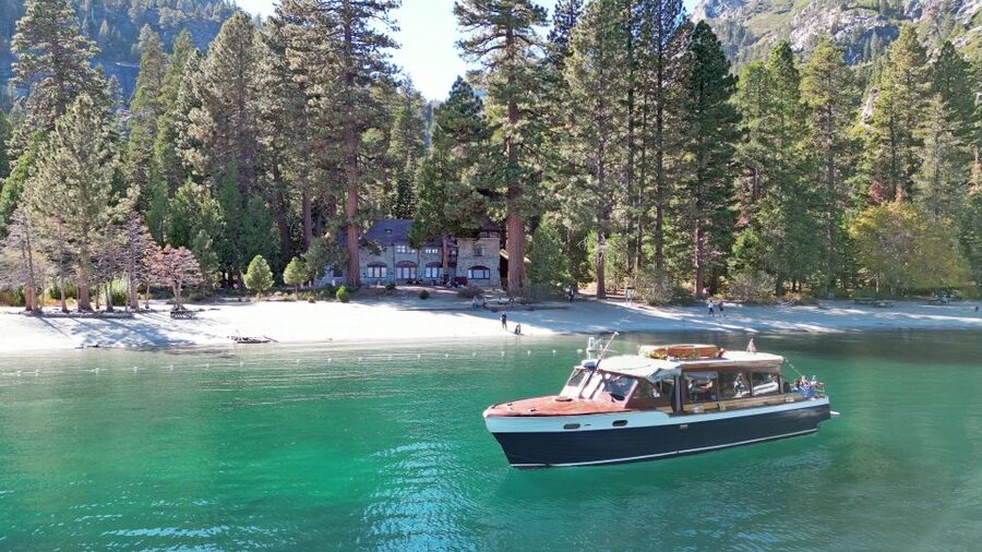 Lake Tahoe: Emerald Bay Sunset Wine Tasting Yacht Cruise - Fannette Island and the return through Emerald Bay