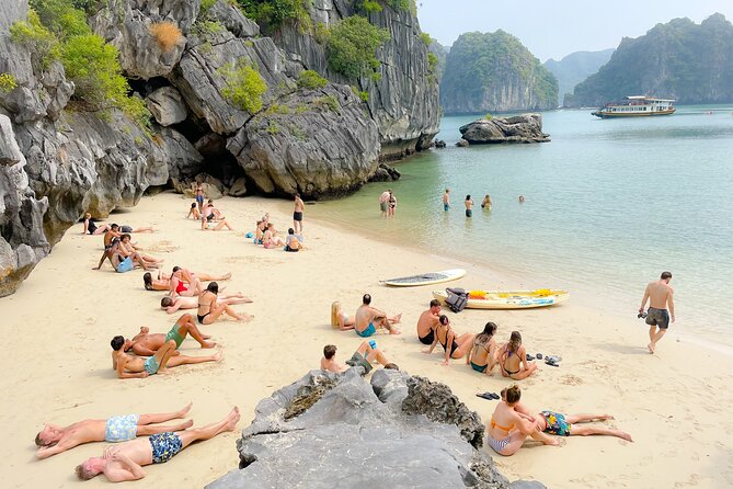 Lan Ha Bay day tour from Cat Ba, Hanoi - Serenity Boutique Cruise - Cai Beo fishing village and the first views of the bay