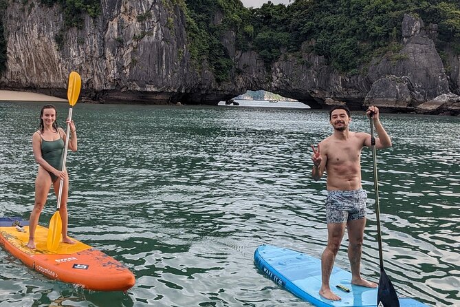 Lan Ha Bay Day Tour from Hanoi & Cat Ba Town - Serenity Boutique - Kayaking near Dark and Light Cave
