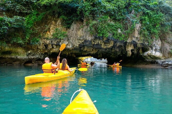 Lan Ha Bay Full Day Boat Tour from Hanoi/ Cat Ba - Kayaking through hidden caves and lunch on board