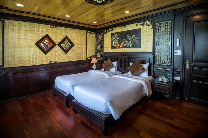 Lan Ha boutique & budget cruise 2D/1N: kayaking, swimming at pristine bay & meal - Ba Trai Dao Beach and calm-water activities
