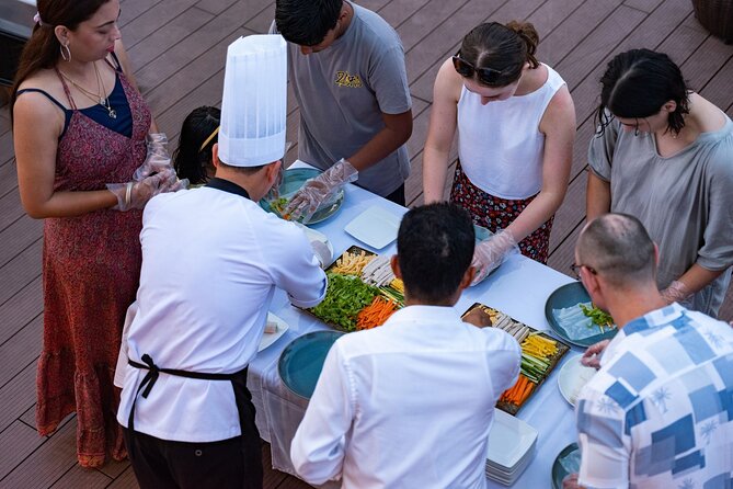 Lan Ha - Ha Long Bay 5Star cruise-Private balcony cabin 2day trip - Day one: water, limestone islands, and sunset cooking