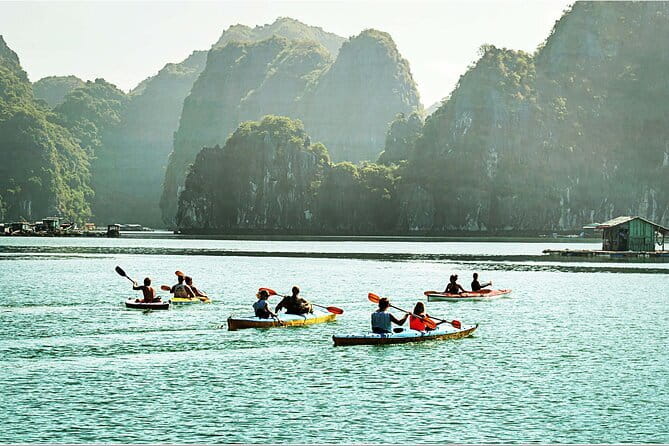 Lan Ha to Ha Long Bay Cruise and Kayaking from Cat Ba Island - Ba Trai Dao Beach and the first swim