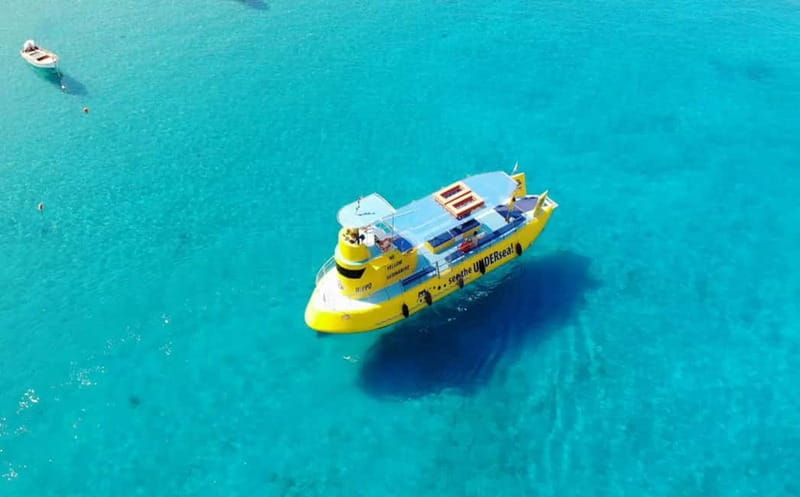 Lindos: Submarine Cruise with Swimming Stop at Navarone Bay - Five minutes by the Acropolis