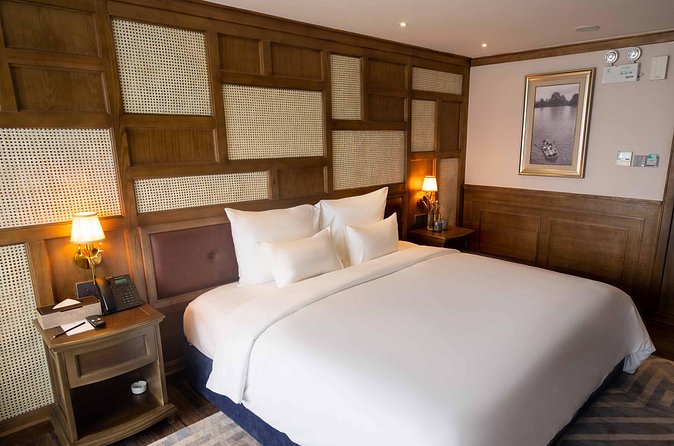 Luxury Cruise Full Day Explore Halong Bay - Sundeck music and a cooking class