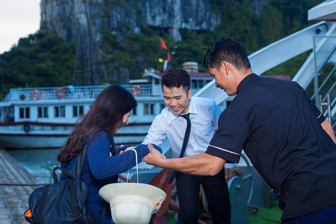 Luxury Halong Bay 1 Day on Cruises From Hanoi with Bus & Lunch - Titov Island and the water activities