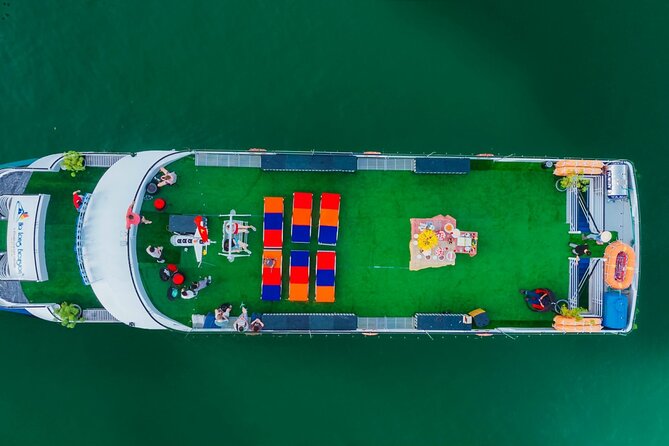 LUXURY Halong Bay Cruise 5 Stars Full Day Tour with Buffet Lunch - Boarding the five-star day cruise