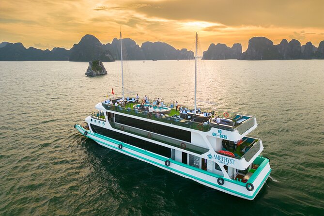 Luxury Halong Bay Day Cruise - Amethyst Luxury from Halong - Starting at Tuan Chau Island at 10:00