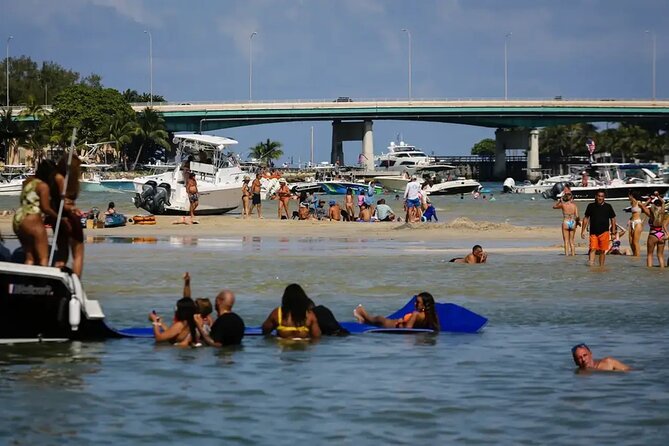 Miami Biscayne Bay Boat Tour with Sandbar Experience. - Fruit, cold drinks, and time to relax