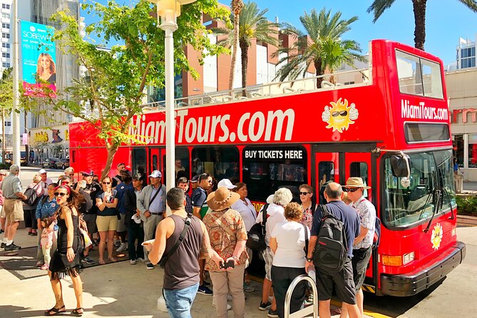 Miami Combo: City Tour, Biscayne Bay Cruise and Everglades Airboat Ride - Miami Beach, Art Deco, and Little Havana by double-decker bus