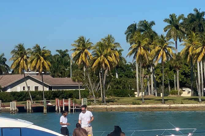 Miami Skyline 75 Min Cruise Tour Biscayne Bay Millionaire Homes - Sunset departures, music, and the mood on board