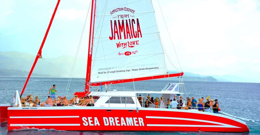 Montego Bay Catamaran Cruise and Snorkeling Tour - Snorkeling from the catamaran’s front steps