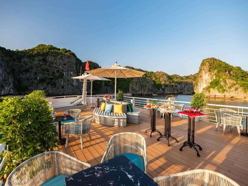 Most Luxurious Day Trip to Lan Ha Bay with Lunch from Hanoi - Kayaking, swimming, and the top-deck slide