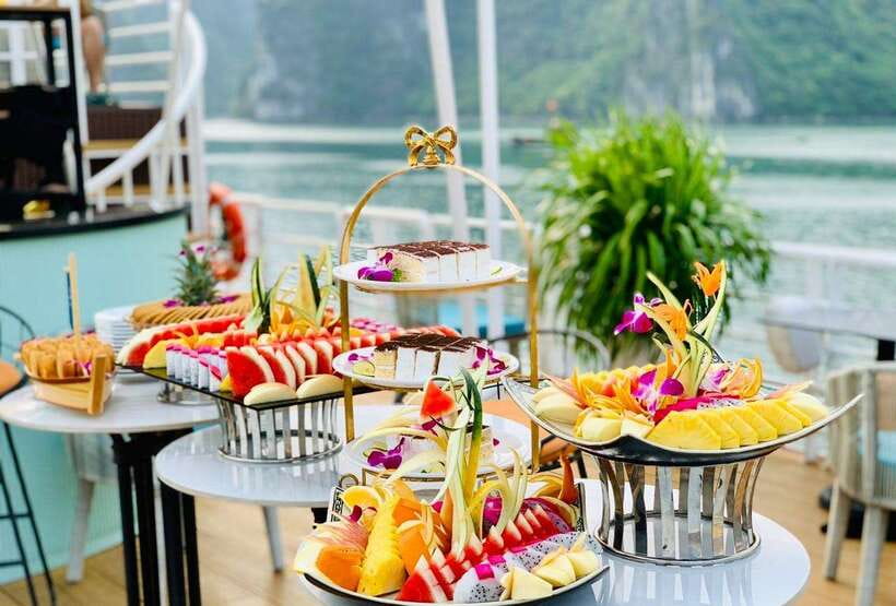 Most Luxurious Day Trip to Lan Ha Bay with Lunch from Hanoi - Returning by boat with fruit and tea