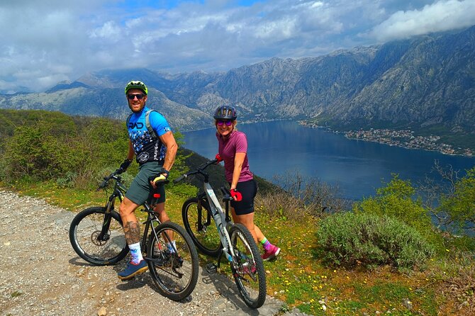 Mountain Biking on Vrmac peninsula - Panoramic view on Kotor bay - Fort Vrmac gives the ride a strong sense of place