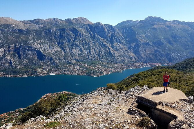 Mountain Biking on Vrmac peninsula - Panoramic view on Kotor bay - A beachside café stop adds a welcome finish
