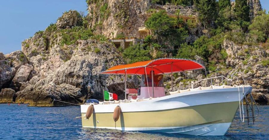 Naxos: Isola Bella, Blue Grotto, & Mazzarò Bay Boat Tour - Snacks, drinks and the value of $43