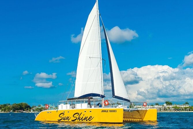 NEGRIL CATAMARAN CRUISE Sunset Ricks Cafe Adults only ALL HOTELS - Sandy Cove Reef and the snorkeling stop