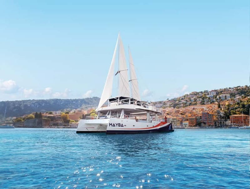 Nice : Sunset at sea on a Maxi Catamaran - Villefranche Bay - Key points at a glance