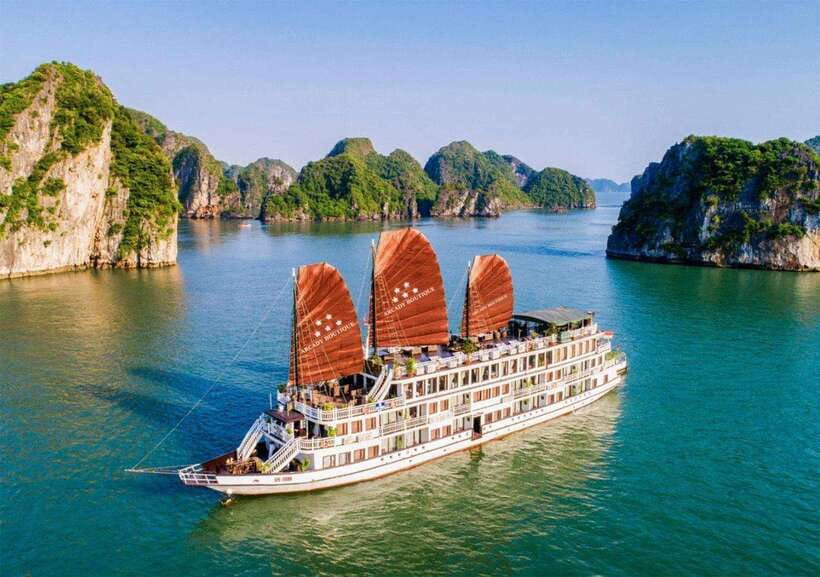 Ninh Binh: 3-Day Halong Bay 5-Star Arcady Cruise - Day one: Hanoi to Halong Bay and Sung Sot Cave