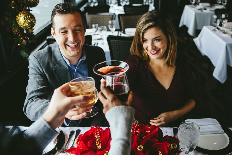 NYC: Christmas Eve Buffet Lunch or Dinner Harbor Cruise - The Spirit of New York’s Holiday Setting