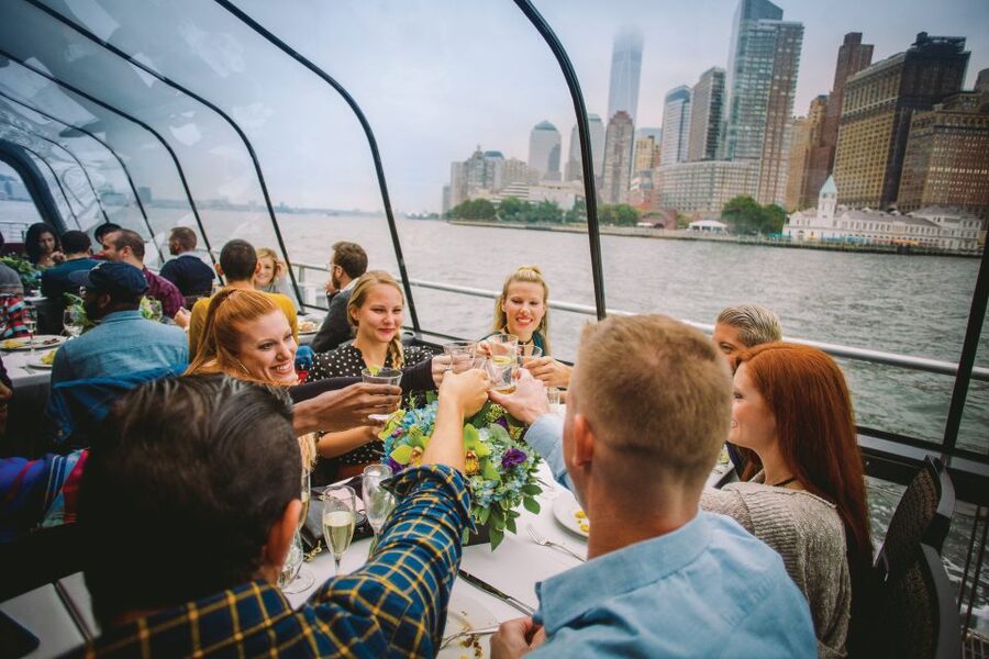NYC: Thanksgiving Gourmet Lunch or Dinner Harbor Cruise - Glass walls, open air, and better photos