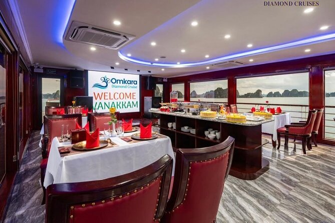 Omkara Halong Indian Cruise from Hanoi with Afternoon Masala Chai - Luon Cave by kayak or bamboo boat