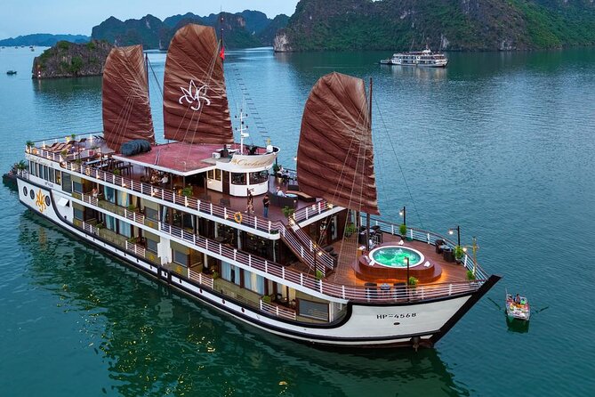 Orchid Cruise Halong Bay 3Days 2Night on 5 Star Cruise - Cabins, balconies, and life between excursions