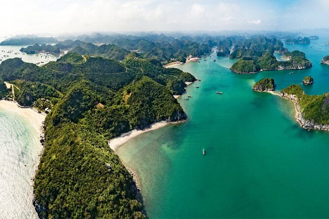 Orchid Cruises Halong Bay 2Day/1Night on 5 Star - Boarding near Cat Hai and entering Lan Ha Bay