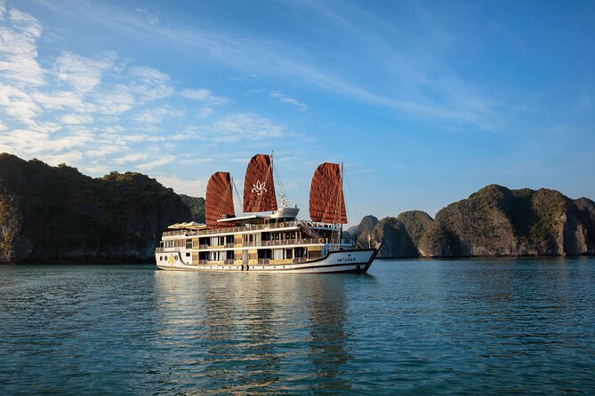 Orchid Cruises Halong Bay 2Day/1Night on 5 Star - Morning Tai Chi and the return through Halong Bay