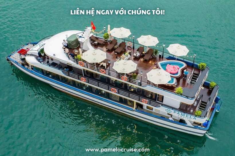 Pamela Cruise: HaLong Bay day trip with Lunch & Activities - Titop Island for views and swimming