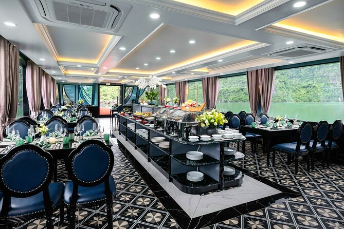 Pamela Halong Bay 5 Star Cruise with Jacuzzi Pool and Transfer - Lunch with a view at 12:30