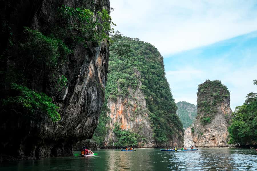 Phang Nga Bay Day Tour & Canoeing by Big Boat (Not crowded) - What this Phang Nga Bay day feels like