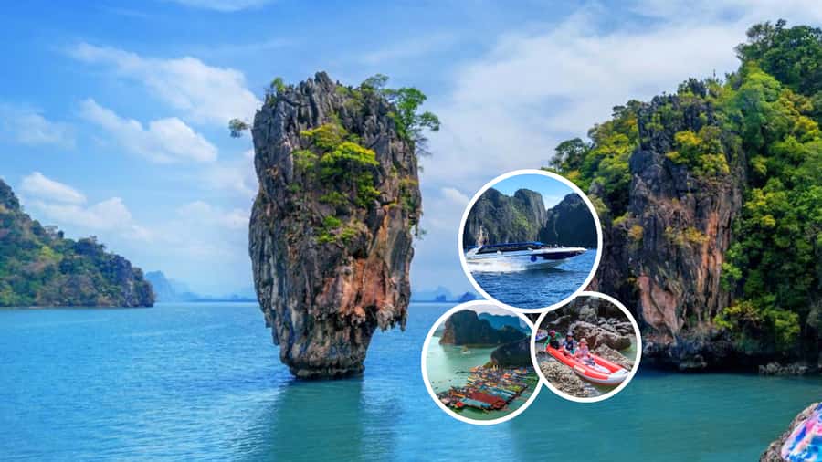 Phang Nga Bay: James Bond Island Kayak and Snorkeling Tour - Tham Lot Cave by staff-paddled canoe