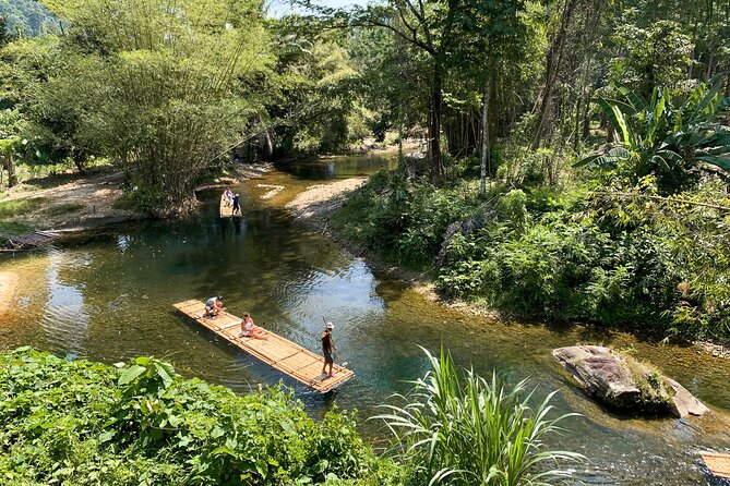 Phang Nga Full Day: Rafting, Temple, Waterfall + Phuket transfer - From Khao Lak to Phang Nga by air-conditioned vehicle