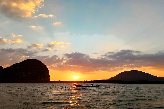 Phang Nga Sunset and James Bond Island - Ko Panyi, dinner above the bay
