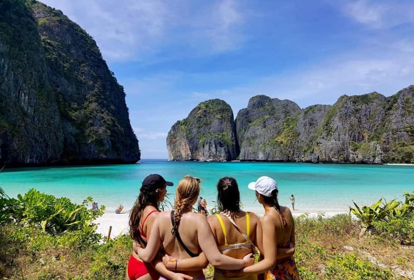Phi Phi: Half-Day Speedboat Tour with Maya Bay & Snorkel - Monkey Bay and the first wildlife stop