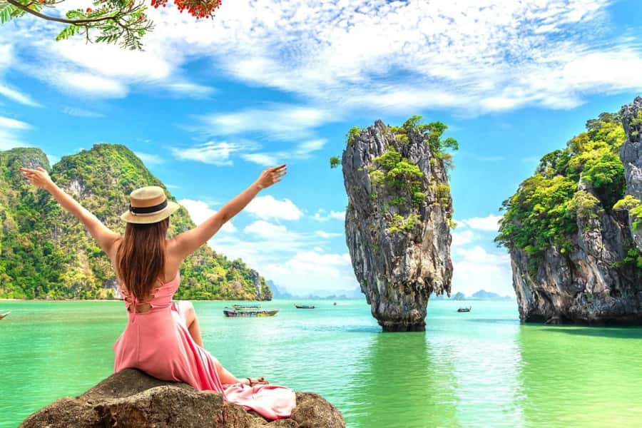 Phuket: James Bond Island and Phang Nga Bay Tour by Boat - Koh Tapu, the rock behind the film fame