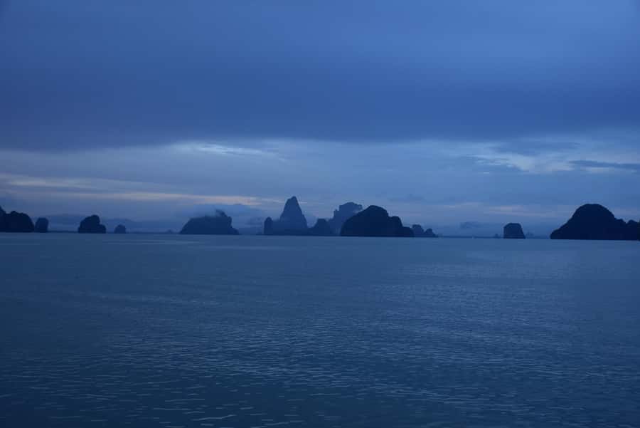 Phuket/Khao Lak: Phang Nga Bay's Grottoes & Golden Hour Glow - Thai food on a double-decker boat