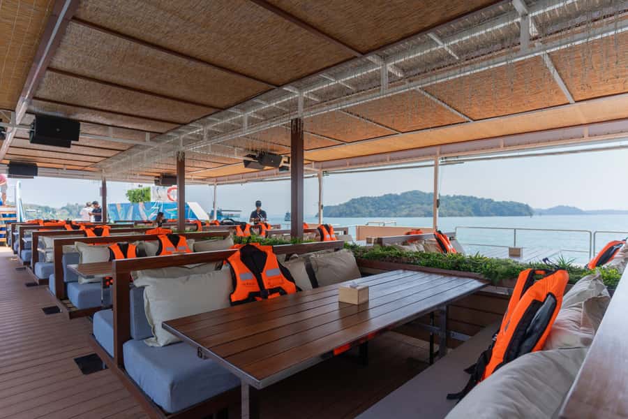 Phuket: Phang Nga Bay Lunch and Dinner Sunset Party Cruise - Key points at a glance