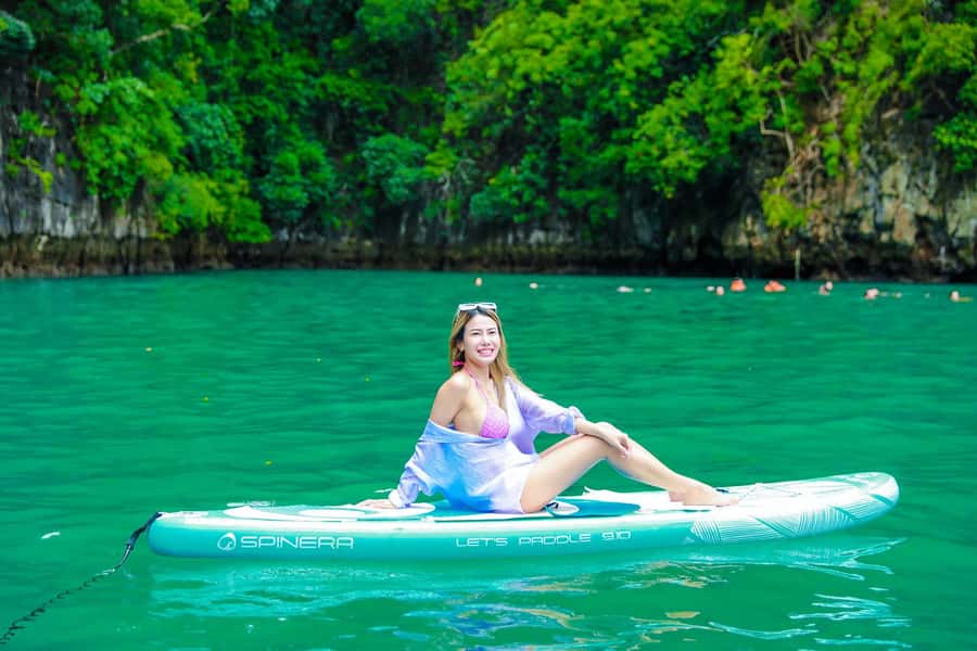 Phuket: Ultimate Phi Phi & Maya Bay Speed Catamaran Tour - Swimming in Pileh Lagoon