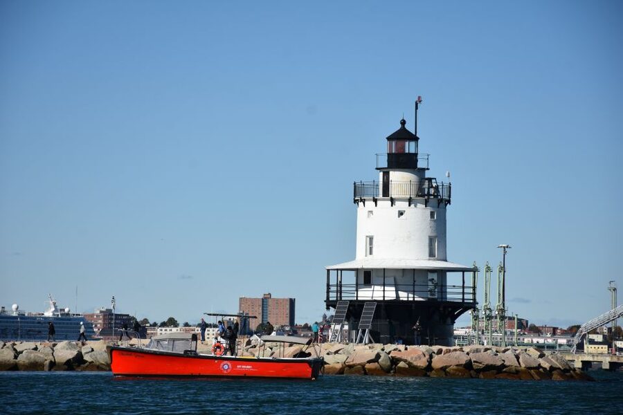 Portland: Sunset Lighthouse Cruise in Casco Bay with Drinks - Crew members Zack and Simeon